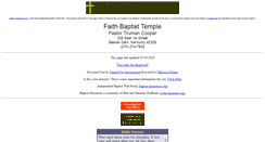 Desktop Screenshot of faith.baptist-temple.us