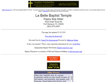 Tablet Screenshot of labelle.baptist-temple.us