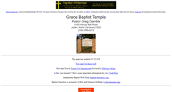 Desktop Screenshot of grace.baptist-temple.us